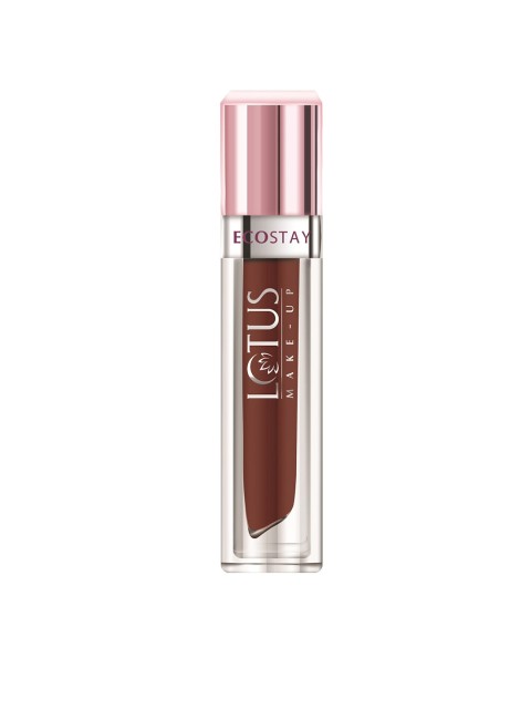 

Lotus Herbals Sustainable Make-Up Ecostay Matte Lip Lacquer - Rusty Berry EL12 4gm, Brown