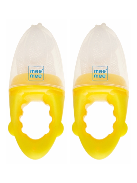 

Mee Mee Kids Yellow Pack of 2 Fruit & Food Nutritional Feeder (with Soft Mesh Sack)