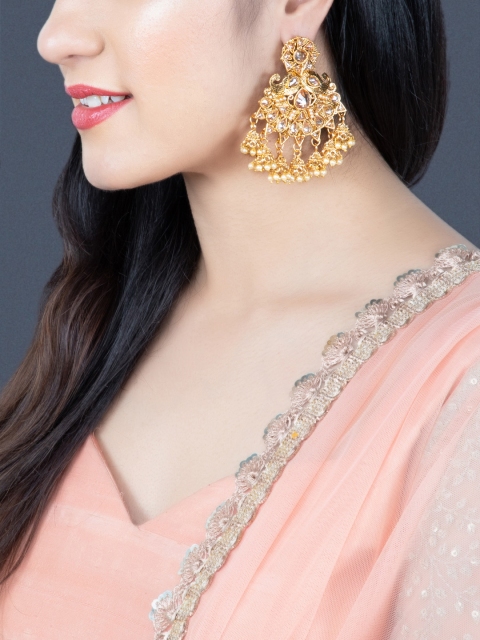 

Rubans Gold-Toned Classic Chandbalis