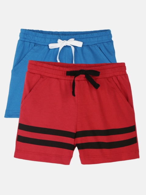 

YK Basics Boys Pack Of 2 Shorts, Blue