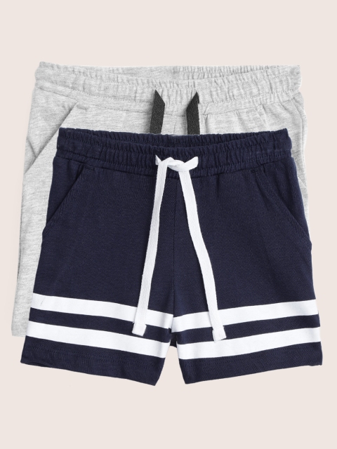 

YK Basics Boys Pack of 2 Shorts, Navy blue
