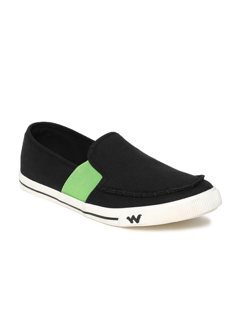 

Wildcraft Men Black Slip-On Sneakers