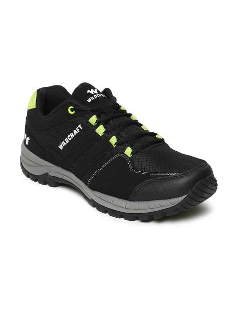 

Wildcraft Men Black Solid Trekking Shoes