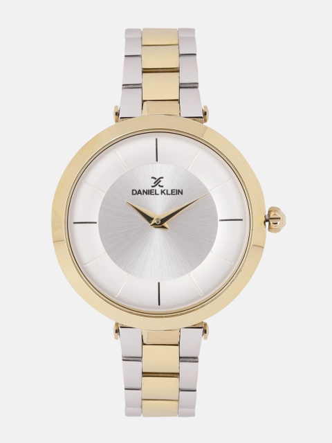 

Daniel Klein Women Silver-Toned & White Colourblocked Analogue Watch DK11135-4