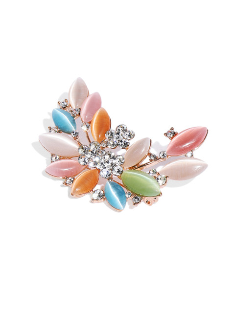 

Golden Peacock Women Multicoloured Alloy Saree Clip, Multi