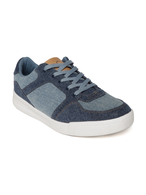 

United Colors of Benetton Men Blue Denim Look Sneakers