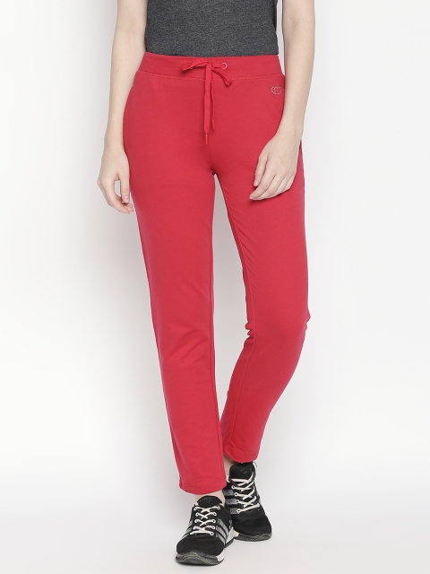 

Ajile by Pantaloons Women Red Solid Straight Fit Track Pants