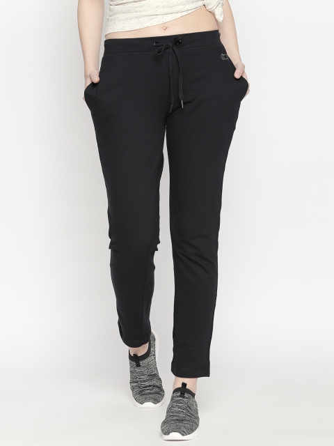 

Ajile by Pantaloons Women Black Solid Straight Fit Track Pants