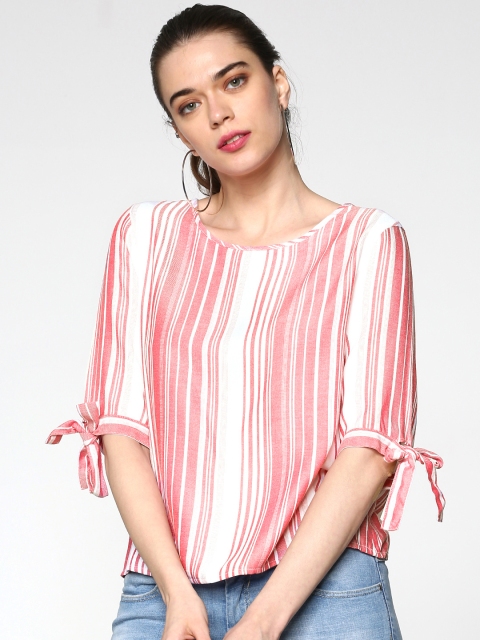 

ONLY Women White Striped Top