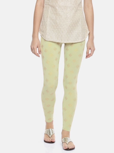 

Melange by Lifestyle Women Green Printed Leggings