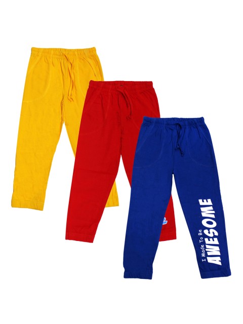 

Maniac Boys Pack of 3 Printed Joggers, Multi