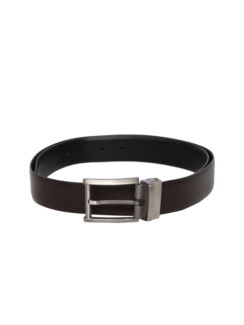 

INVICTUS Men Black & Brown Solid Reversible Leather Belt