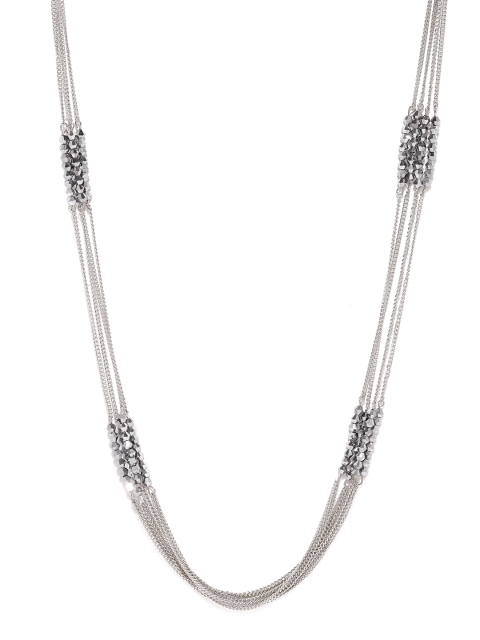 

Ayesha Silver-Toned Layered Necklace