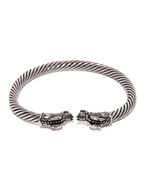 

Ayesha Silver-Toned Oxidized Cuff Bracelet