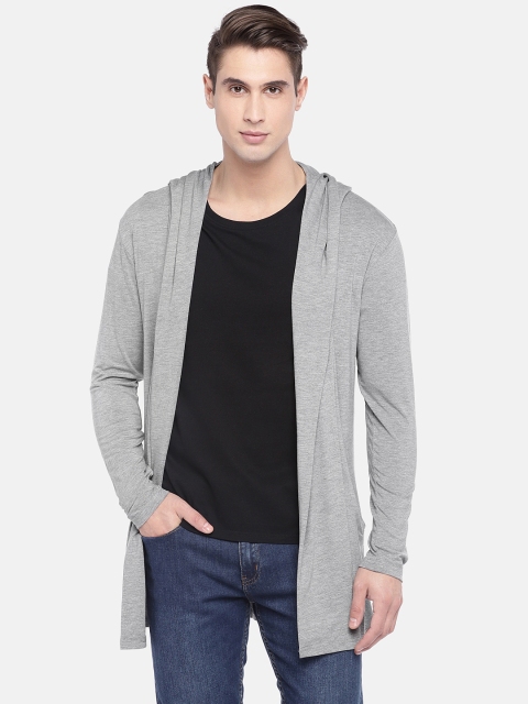 

Globus Grey Solid Open Front Shrug