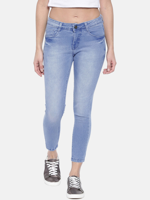 

ZHEIA Women Blue Skinny Fit Mid-Rise Clean Look Jeans