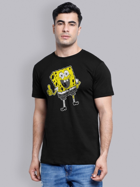 

Free Authority Sponge Bob Featured Black Tshirt for Men