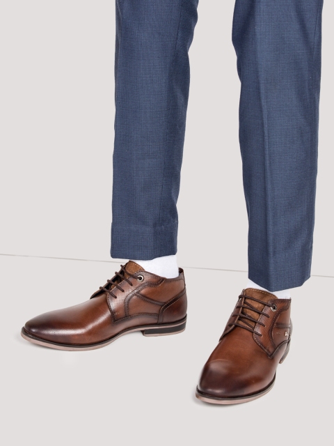 

ID Men Brown Leather Formal Derbys