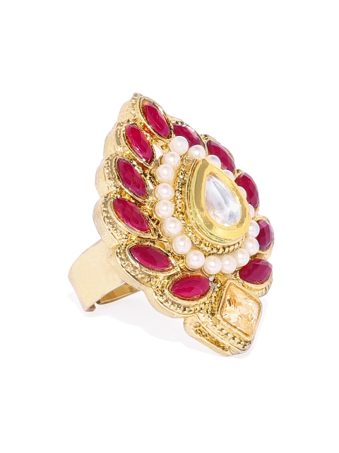 

Spargz Women Traditional Alloy Gold Plated Finger Ring