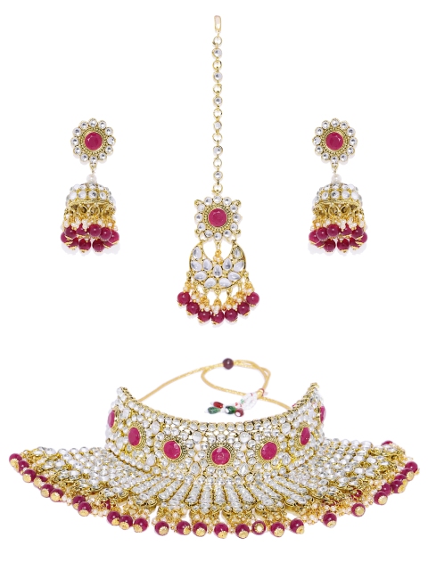 

Spargz Women Gold-Plated Kundan Jewellery Set