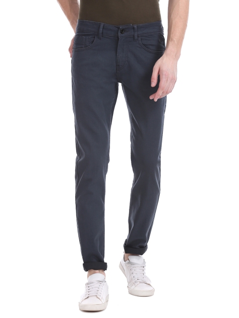 

Flying Machine Men Blue Slim Fit Mid-Rise Clean Look Stretchable Jeans