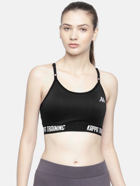 

Kappa Black Solid Non-Wired Lightly Padded Sports Bra 8903742045853