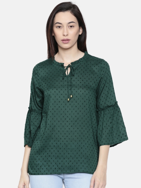

Fame Forever by Lifestyle Women Green Self Design Top