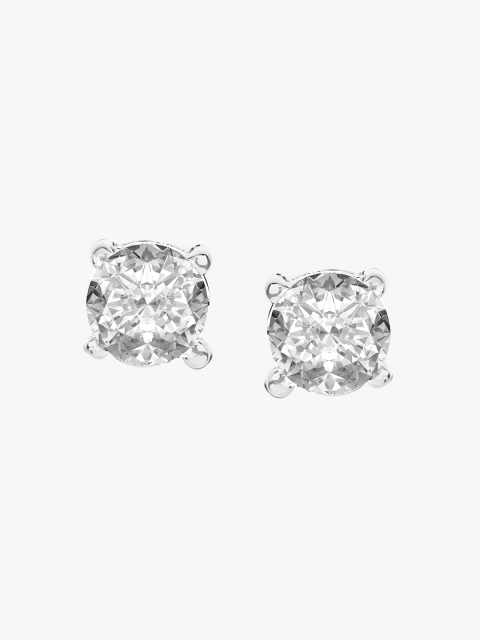 

Peora Women White Contemporary Studs