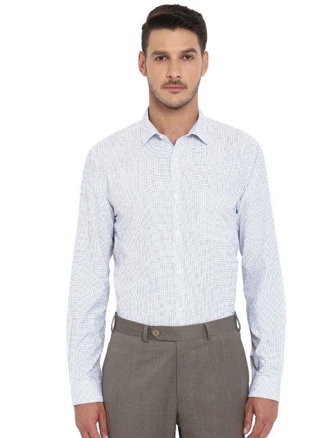

Next Look Men Blue & White Regular Fit Printed Casual Shirt