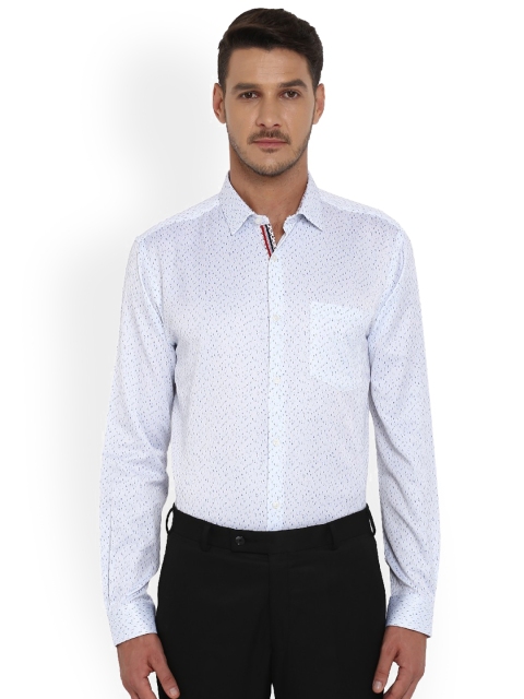

Next Look Men White Slim Fit Printed Formal Shirt