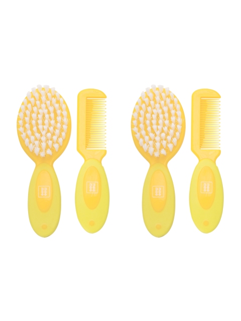 

MeeMee Unisex Set of 2 Soft Grip Brush & Comb Set, Blue