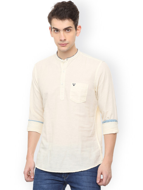 

Solly Jeans Co. Men White Regular Fit Solid Casual Shirt