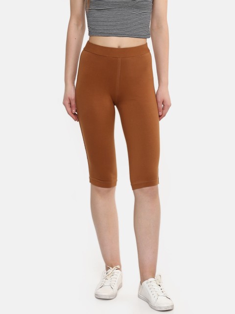 

Rider Republic Women Brown Solid Knee-Length Leggings