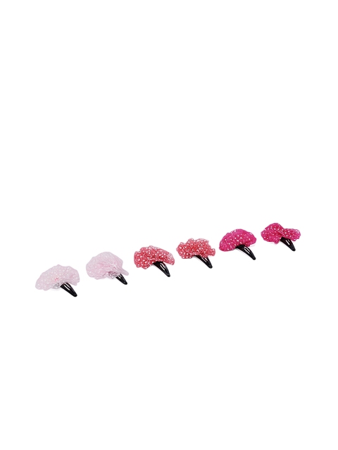

Magic Needles Pink & Red Tic Tac Hair Clips
