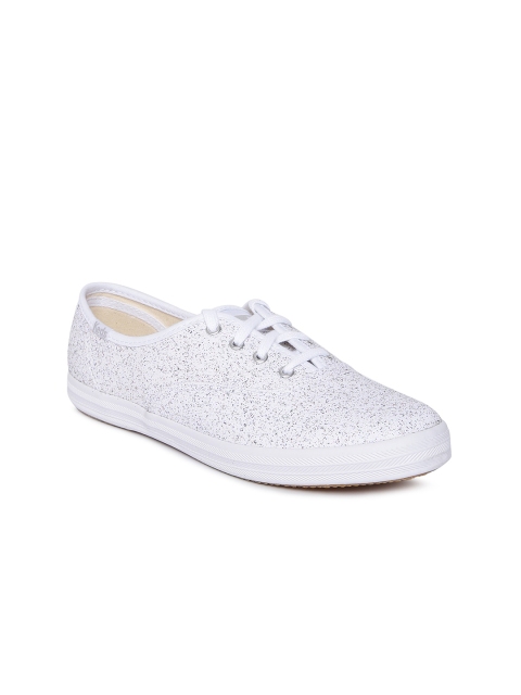 

Keds Women White & Grey Printed Sneakers