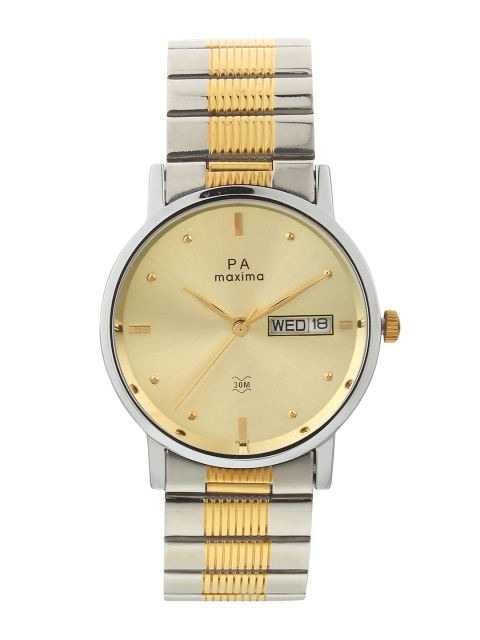 

maxima Men Gold-Toned Analogue Watch 26155CMGT