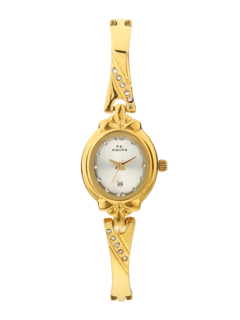 

maxima Women Silver-Toned Analogue Watch 29375BMLY