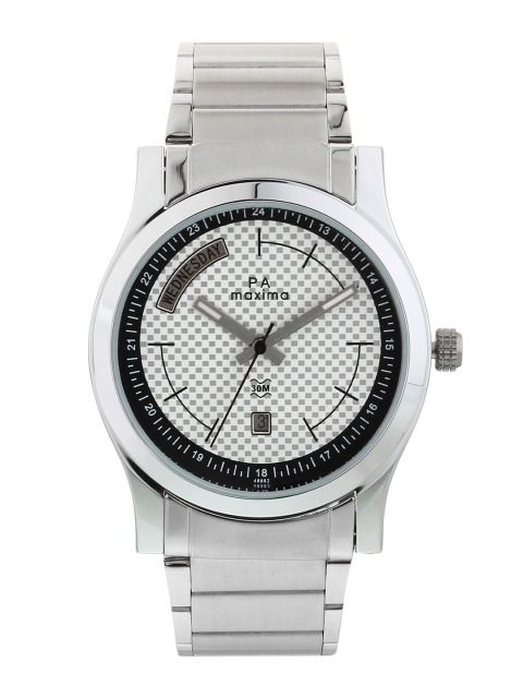 

maxima Men White Analogue Watch 48882CMGI
