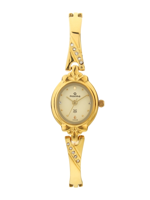 

maxima Women Gold-Toned Analogue Watch 47194BMLY