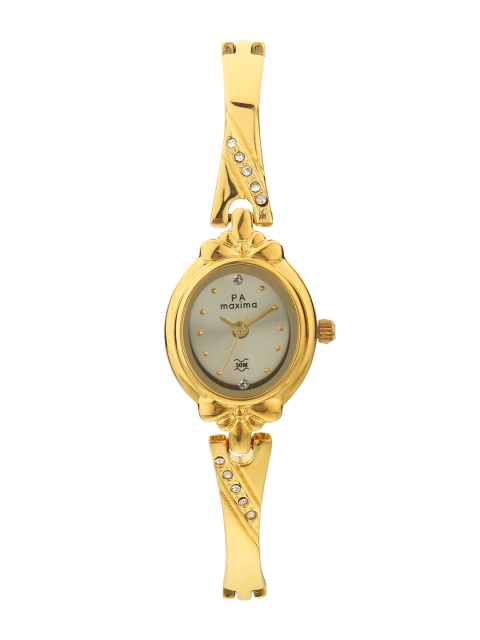 

maxima Women Gold-Toned Analogue Watch 47192BMLY