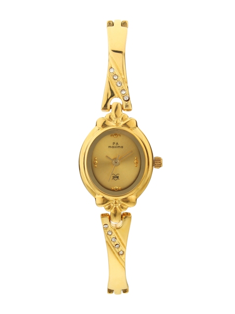 

maxima Women Gold-Toned Analogue Watch 47193BMLY