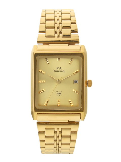 

maxima Men Gold-Toned Analogue Watch 44070CMGY
