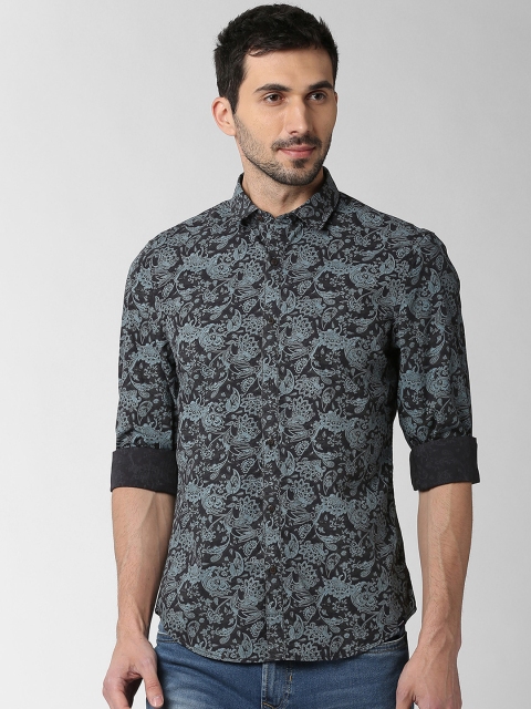 

Peter England Casuals Men Blue Slim Fit Printed Casual Shirt