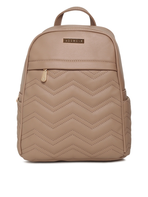 

Addons Women Beige Textured Backpack