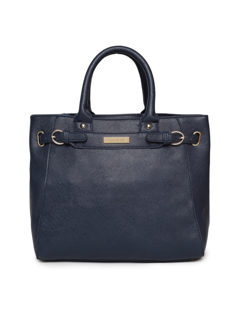 

Addons Women Navy Blue Solid Handheld Bag
