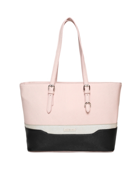 

Addons Pink & Black Colourblocked Shoulder Bag