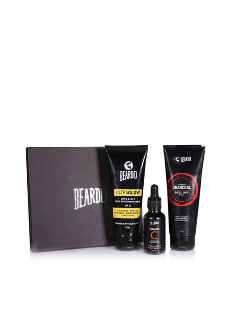 

BEARDO Men Set of 3 Grooming Kit, Black
