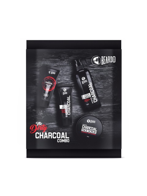 

BEARDO Men The Dirty Charcoal Grooming Kit, Black
