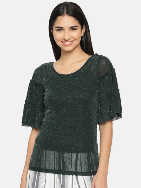 

CODE by Lifestyle Women Green Solid Top