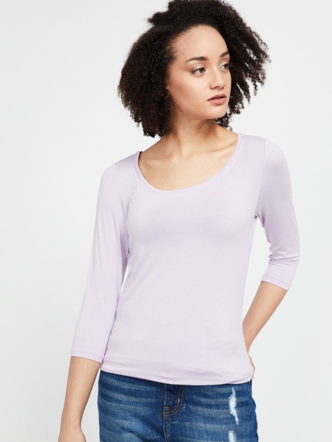 

CODE by Lifestyle Women Lavender Solid Top, Purple